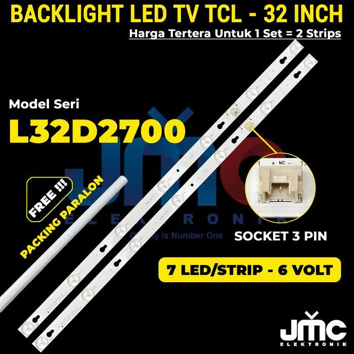 Backlight L32D2700 32D2700 7K 6V lampu led bl 32 inch 7 mata kancing 6 volt Elmatu JMCPart