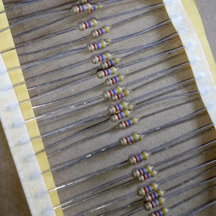 4k7 k 4 k 7 ohm 1/4w resistor werstan made in japan audio RF ...Eletronik