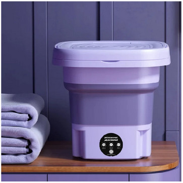 Mesin Cuci Mini Portable 2 Tabung 8L Mesin Cuci Lipat Otomatis