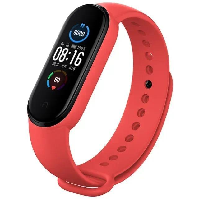 Watch Strap For Xiaomi Mi Band 7 6 5 4 3 Wristband Silicone Bracelet Wrist Straps MiBand 3/4 band5 b