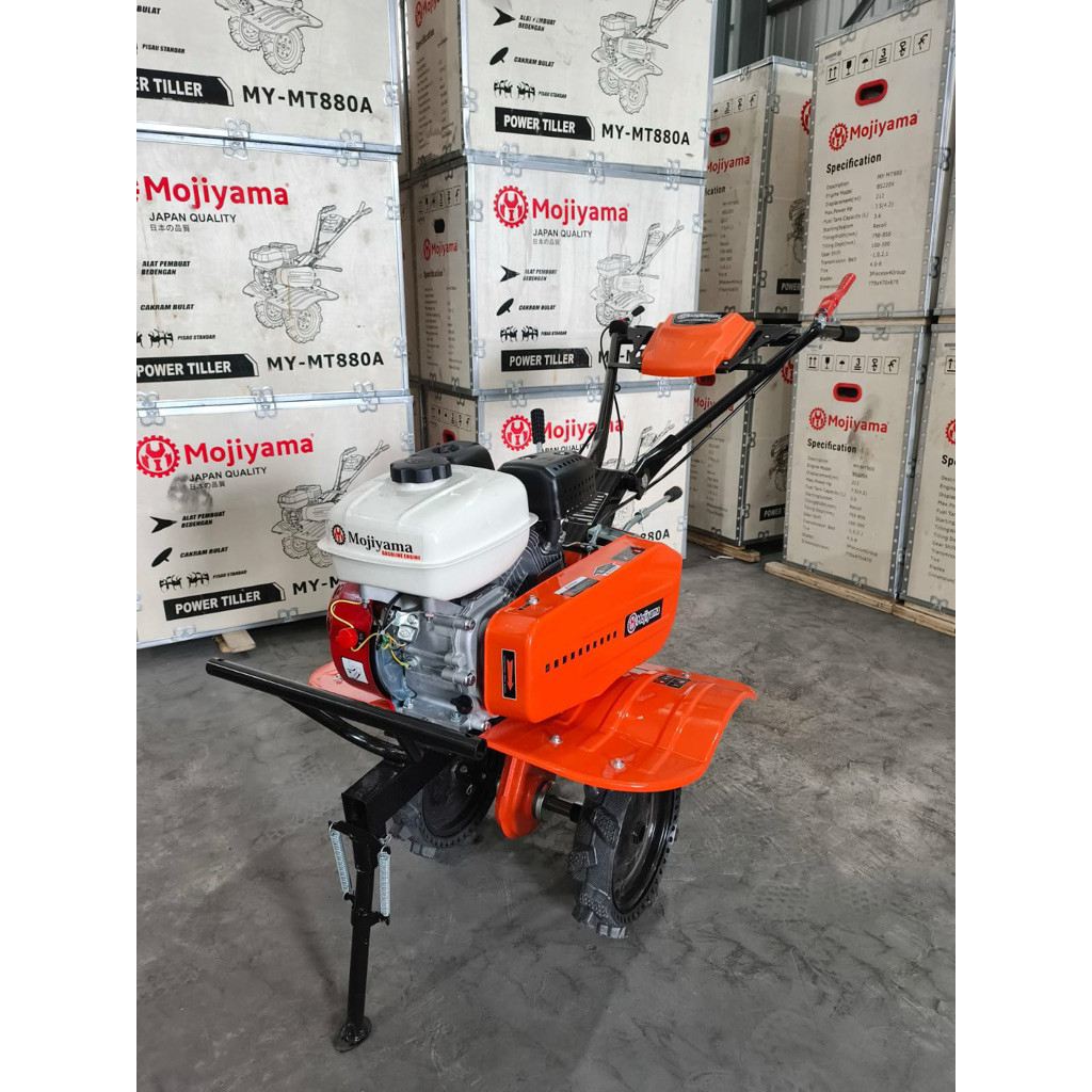 PROMO MINI TILLER MOJIYAMA CULTIVATOR BENSIN MESIN BAJAK SAWAH TERBAIK