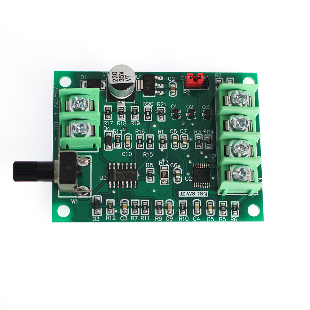 5V 12V Brushless DC Motor Driver Controller Board with Reverse Voltage Over Current Protection for H