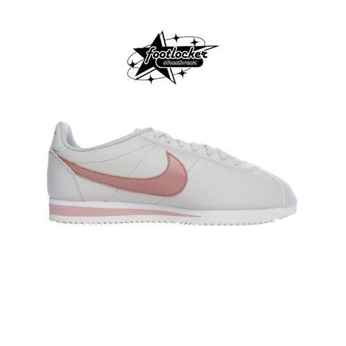 Sneakers Nike Classic Cortez Leather Light Bone Gold Particle Pink  Original   Unisex
