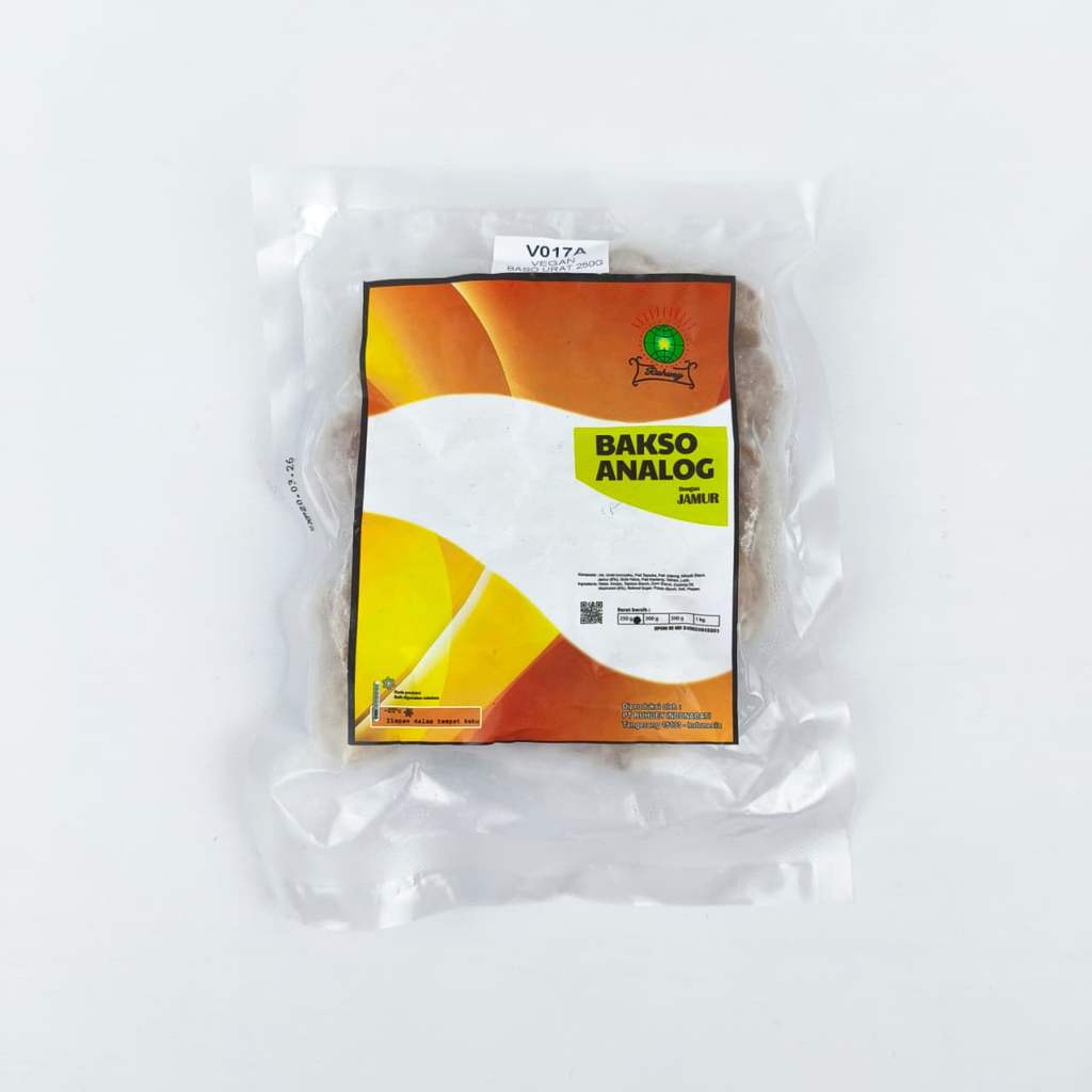 Ruhuey Vegan Baso Urat 250gr – Bakso Nabati Sehat Tanpa Daging, Halal & High Protein