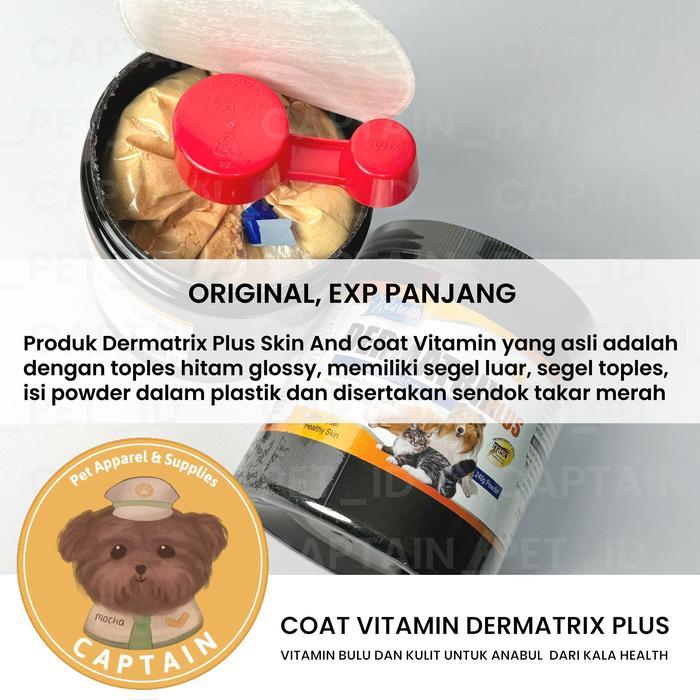 [WIN] DERMATRIX PLUS VITAMIN BULU ANJING KUCING SKIN AND COAT SUPPLEMENT POODLE BICHON - 240gr ORIGI