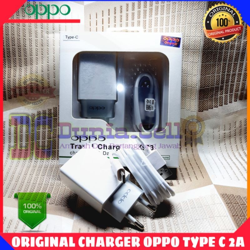 ORIGINAL Charger oppo A5 Oppo A9 2020 Type C ORI 100% 2A