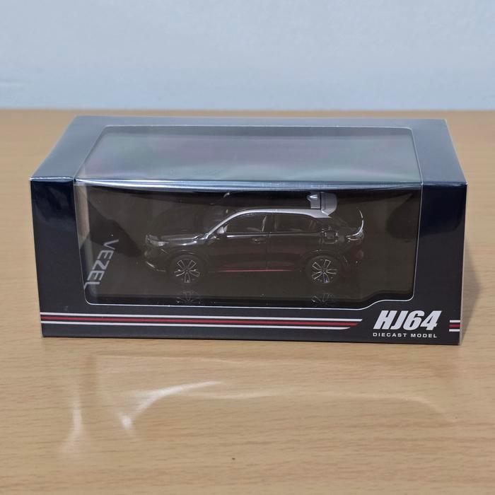 HJ64 Hobby Japan HJ642071BK Honda Vezel Black Diecast Koleksi Mobil Mainan Mini Scale 1/64 Hotwheels