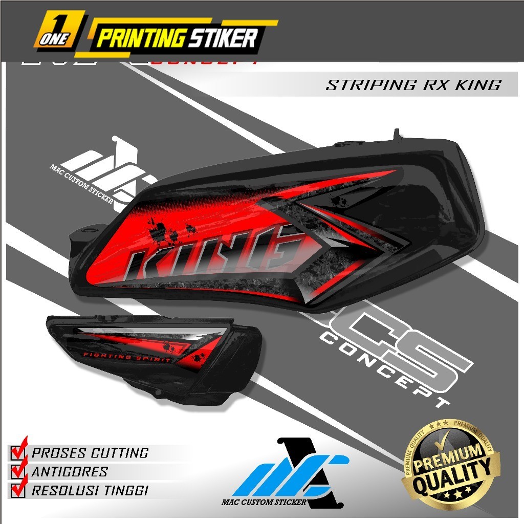 STRIPING RX KING 2008 - STIKER STRIPING VARIASI YAMAHA RX KING 2008