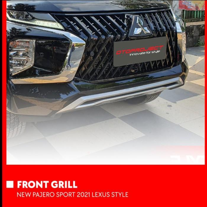 Otoproject - Front Grill New Pajero Sport 2021 Lexus Design Matte Black | Grill Depan Pajero Sport 2