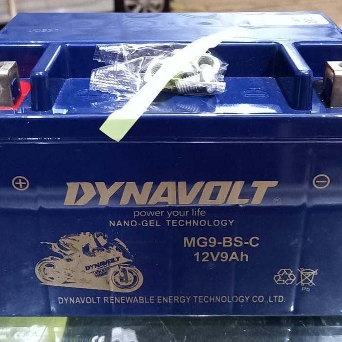 Aki Motor BMW GS 310 Dynavolt Nano Gel MG9-BS-C 12V9AH CCA 260