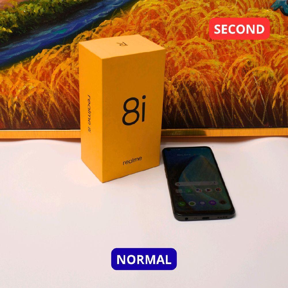REALME 8I 6/128 GB HP SECOND ORIGINAL SINAR MUTIARA CELL