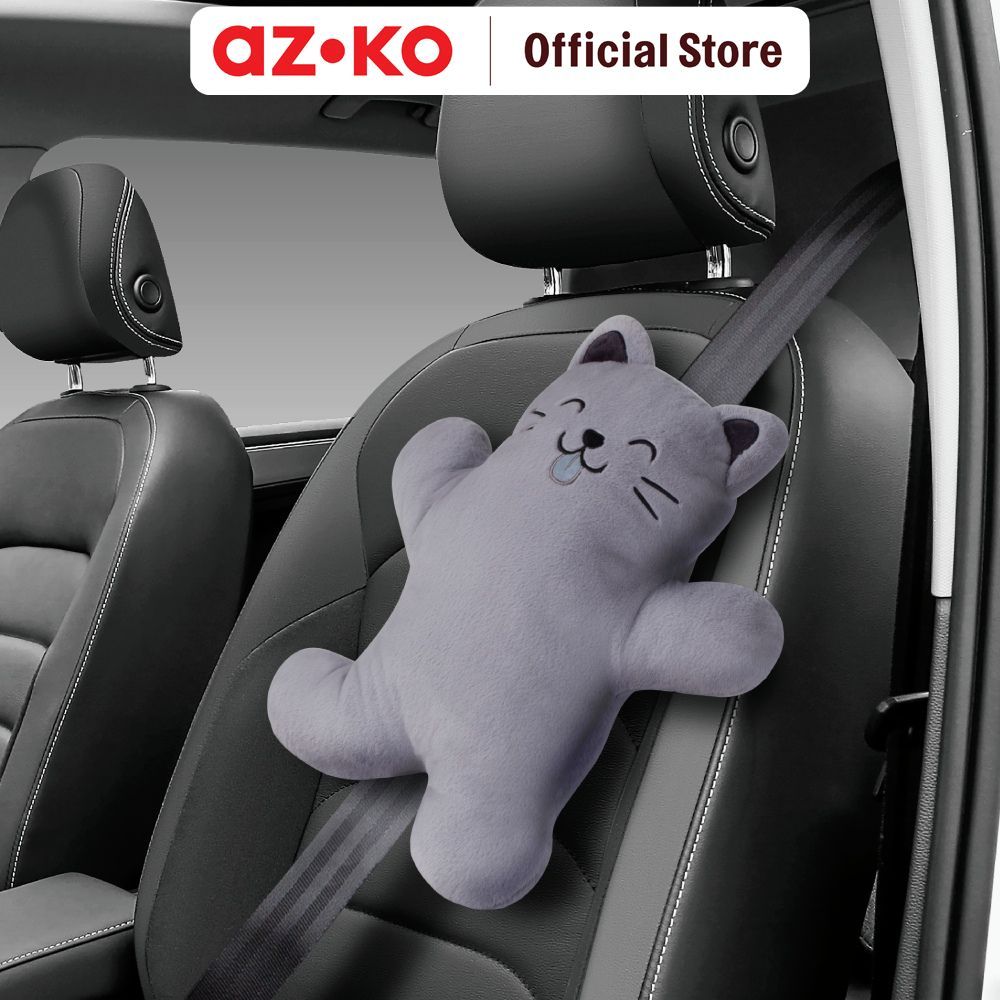 AZKO Otto Klasse Bantal Peluk Sabuk Pengaman Mobil Cat - Abu-abu Bantal Peluk Kucing Bantal Boneka B