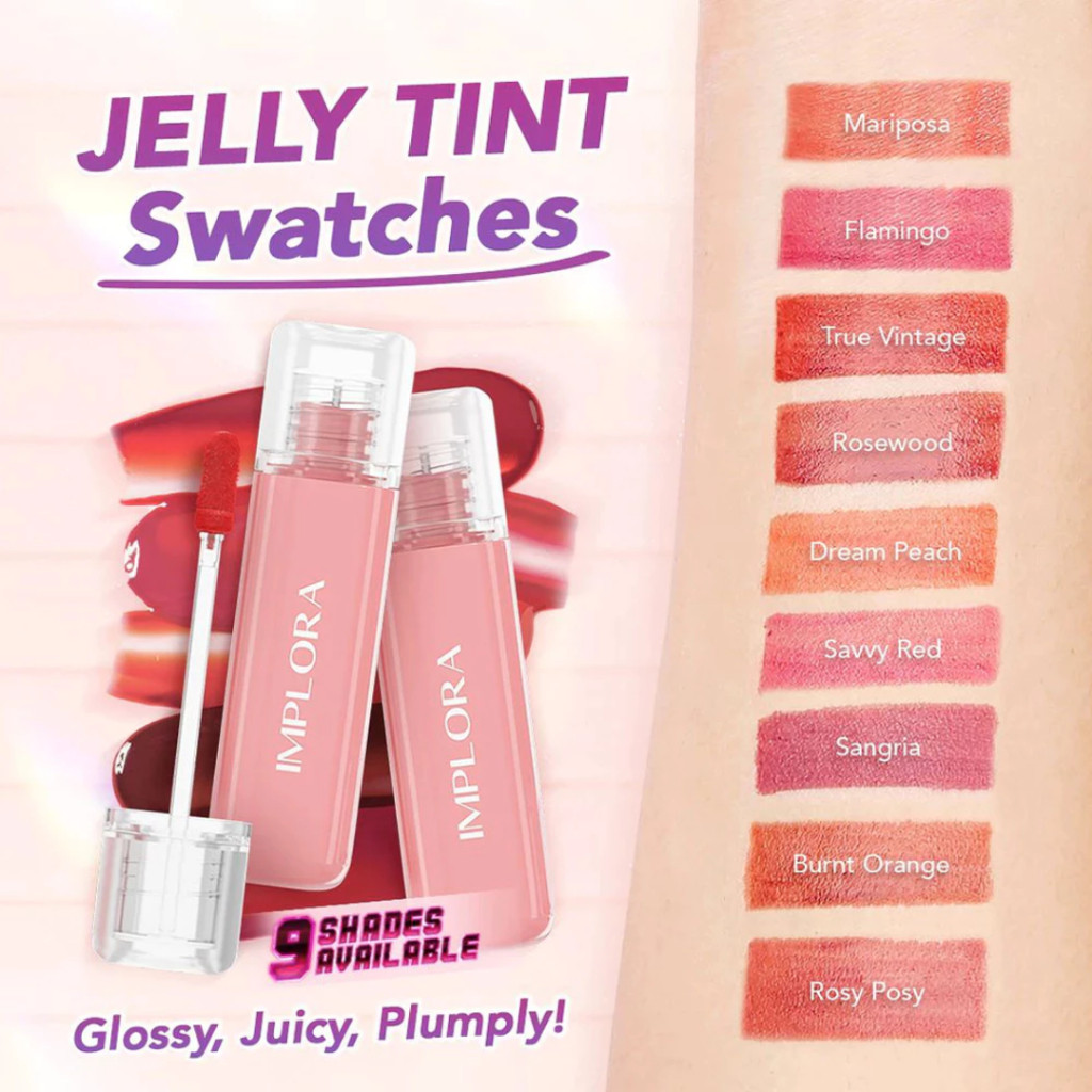 (LUSINAN) Implora Jelly Tint Paket 1 Box Isi 12 Pcs