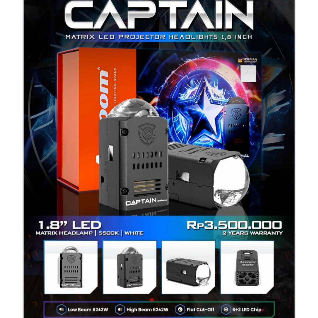 AOZOOM CAPTAIN Biled Matrix Projector 1,8inch