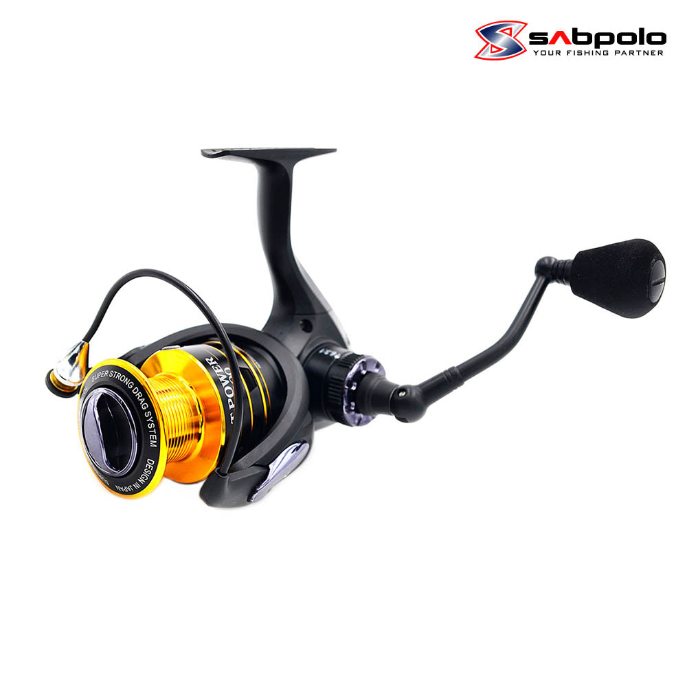 Sabpolo T-Power Spinning Reel Twin Speed System Metal Spool 9+1 BB