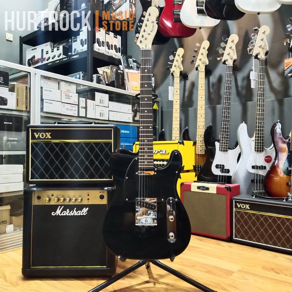Stinger Telecaster Gitar Elektrik Black