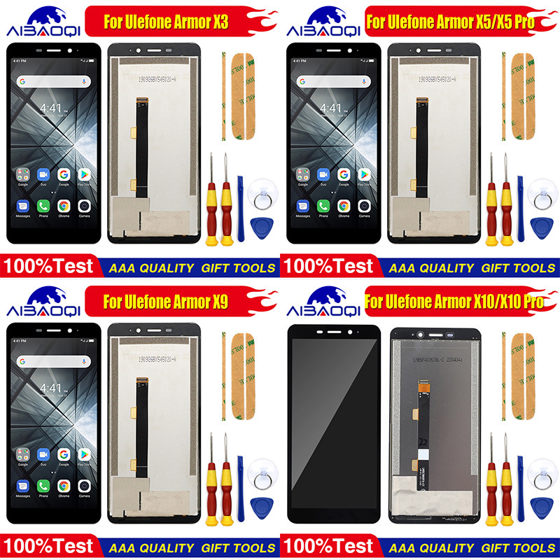 New Original Tou Screen LCD splay For Ulefone Armor X3 Armor X5 X5 Pro X9 X10 gitizer Replacement Pa