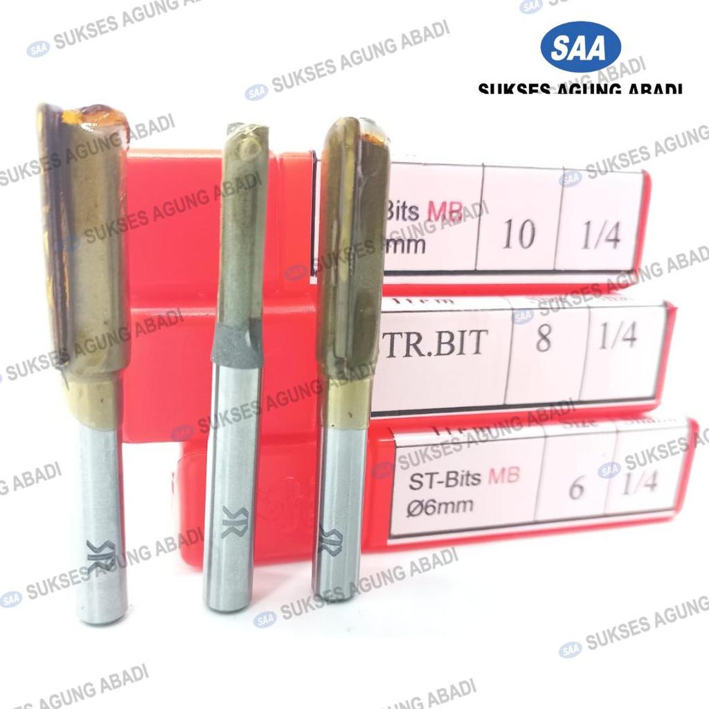 Mata Router Lurus SR 1/4" – Setara YASAKA Solid Straight Bit