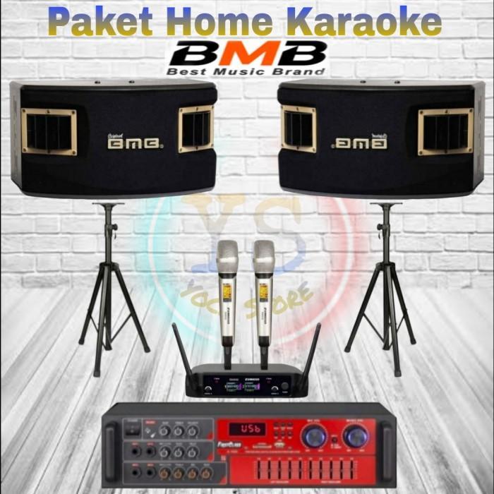 Paket Super Home Karaoke BMB 10 Inch Mic Wireless Konek HP Smart TV