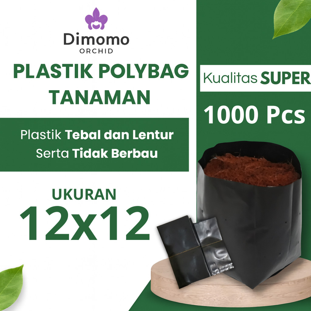 Polybag Bibit 12x12 cm Tebal 1000 Pcs Kuat Tahan Lama - Solusi Bibit Sayur Permanen