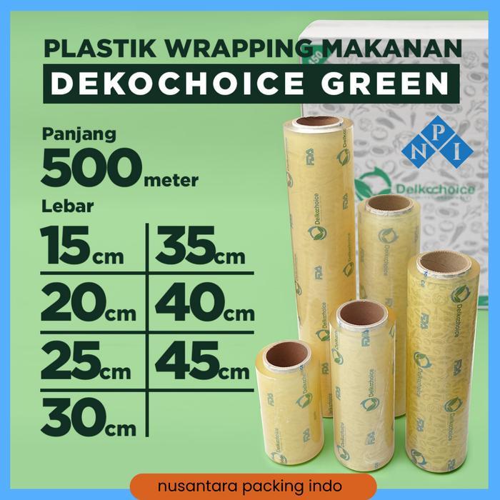 Delkochoice Cling Wrap Plastik Wrapping Makanan Food Grade Premium - 15cm