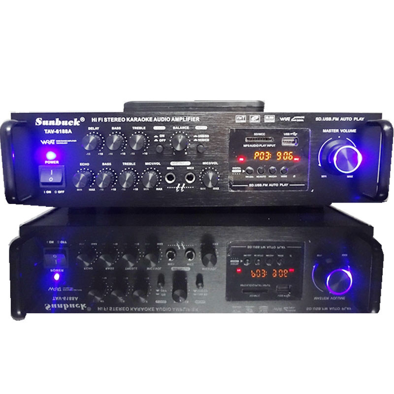 300W*2 Bluetooth Amplifier 220V 12v Car Auo High Power Amplifier Subwoofer Professional Auo Home Amp