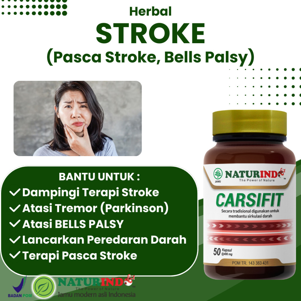 Herbal Terapi Pasca Stroke Bells Palsy  Stroke Lumpuh Menahun Stroke Ringan CARSIFIT