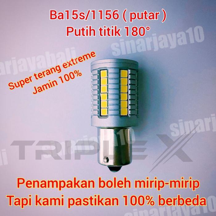 lampu led sen mundur atret super terang ba15s putih extreme bright S9 - BA15S / 180°