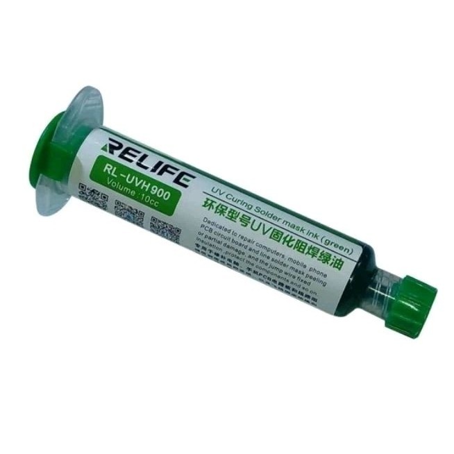 Cat Pelindung PCB Hijau / Cat PCB Hijau LY-UVH900 Mechanic 10CC UV Curing Solder Mask Ink ( Green )