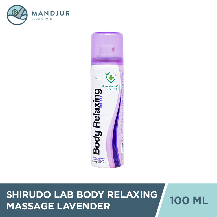 Shirudo Lab Body Relaxing Massage Spray Lavender 100 ml - Body Relaxant Relaksasi Otot