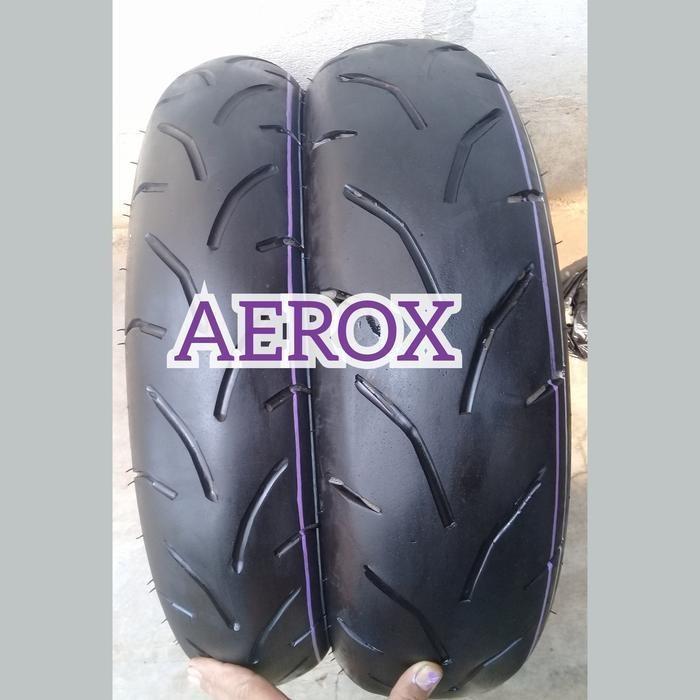 sepasang ban AEROX merek irc, 110/80 14, 140/70 14 Tubeless donat ring harian belakang murah banluar