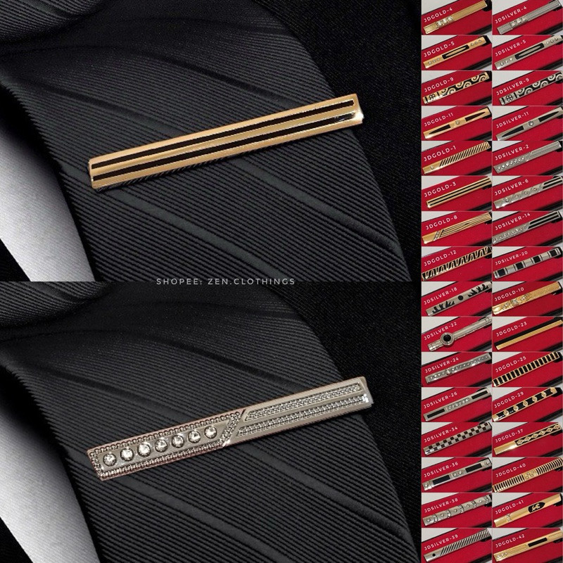 Jepitan Dasi Aksesoris Penjepit Dasi Pria Jepit Dasi Premium