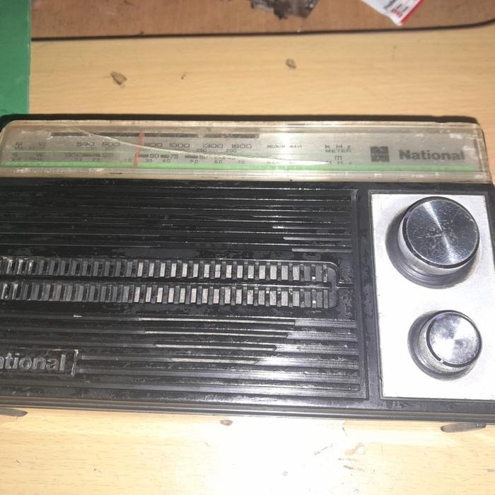 Radio National Panasonic AM MW SW 2 Band Jadul Normal - used bekas BEST