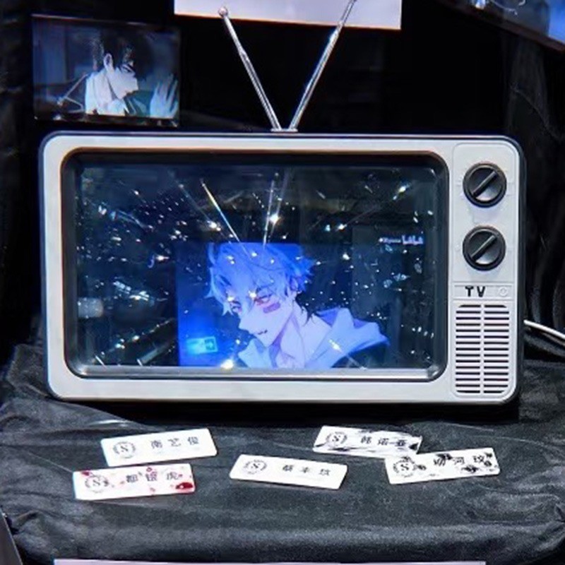 12in Phone Screen Amplifier Retro TV Games Magnifier Multi-function Phone Holder HD Video Amplifier 