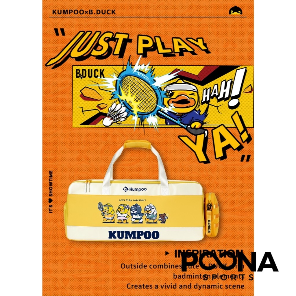 Kumpoo Badminton Racket Large Bag KB-369 B.Duck | Tas Raket Bulutangkis Besar KB369 KB 369 B Duck