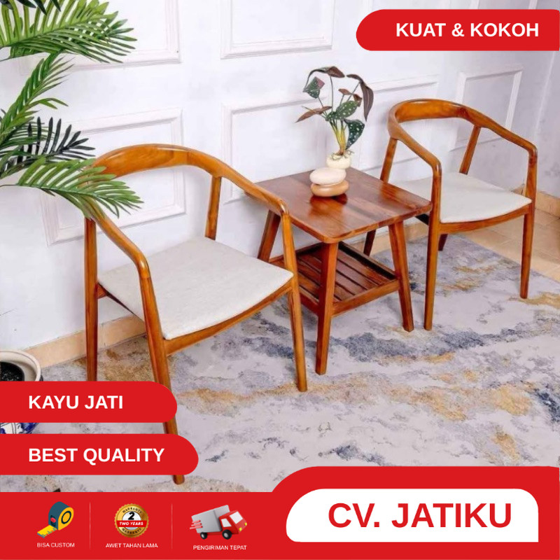 kursi teras kayu jati kursi teras sely kursi teras minimalis terlaris