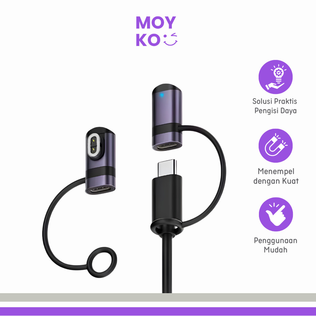 OTG Magnetic Charger Adaptor Smartwatch Type C Xiaotian Genius - NK-Z10