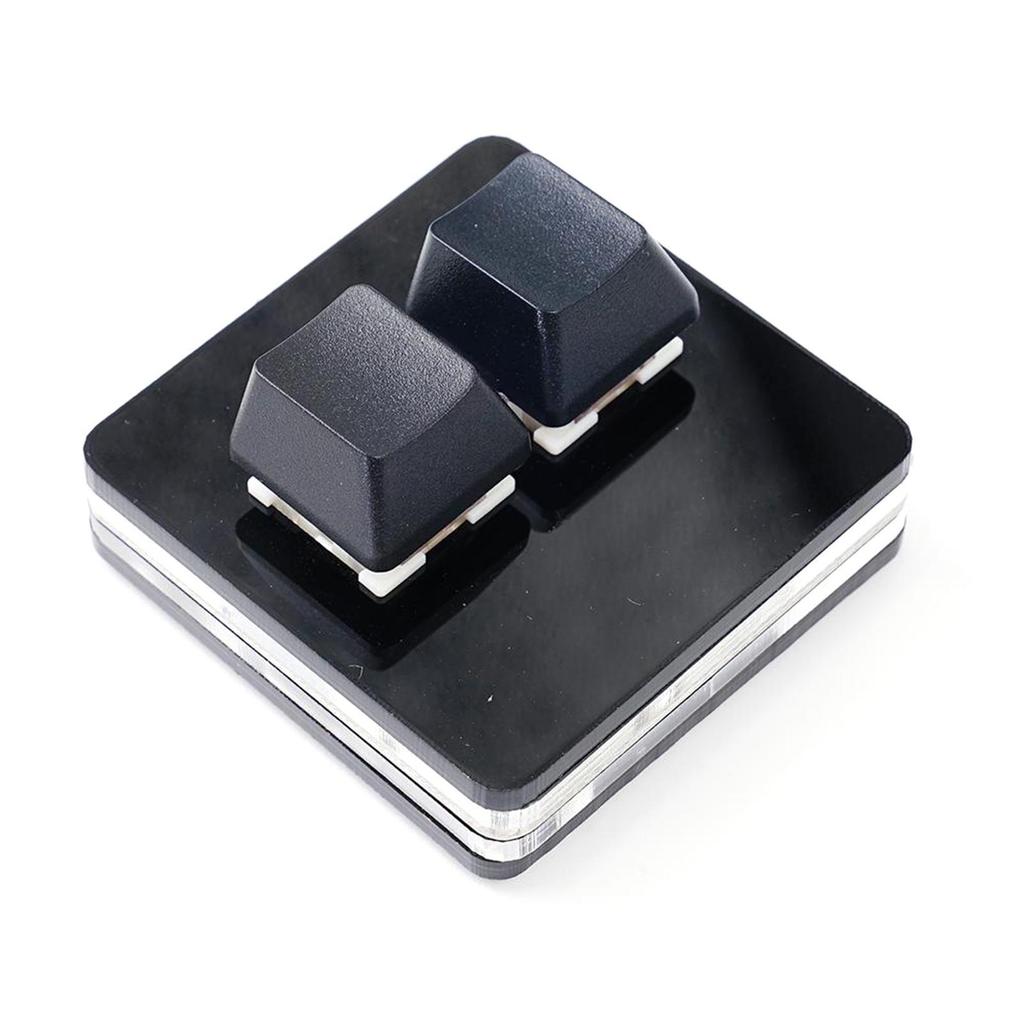 Black 2 Keys Mini Keypad RedSilver Switch OSU Programmable Gaming Mechanical Keyboard USB Custom Key