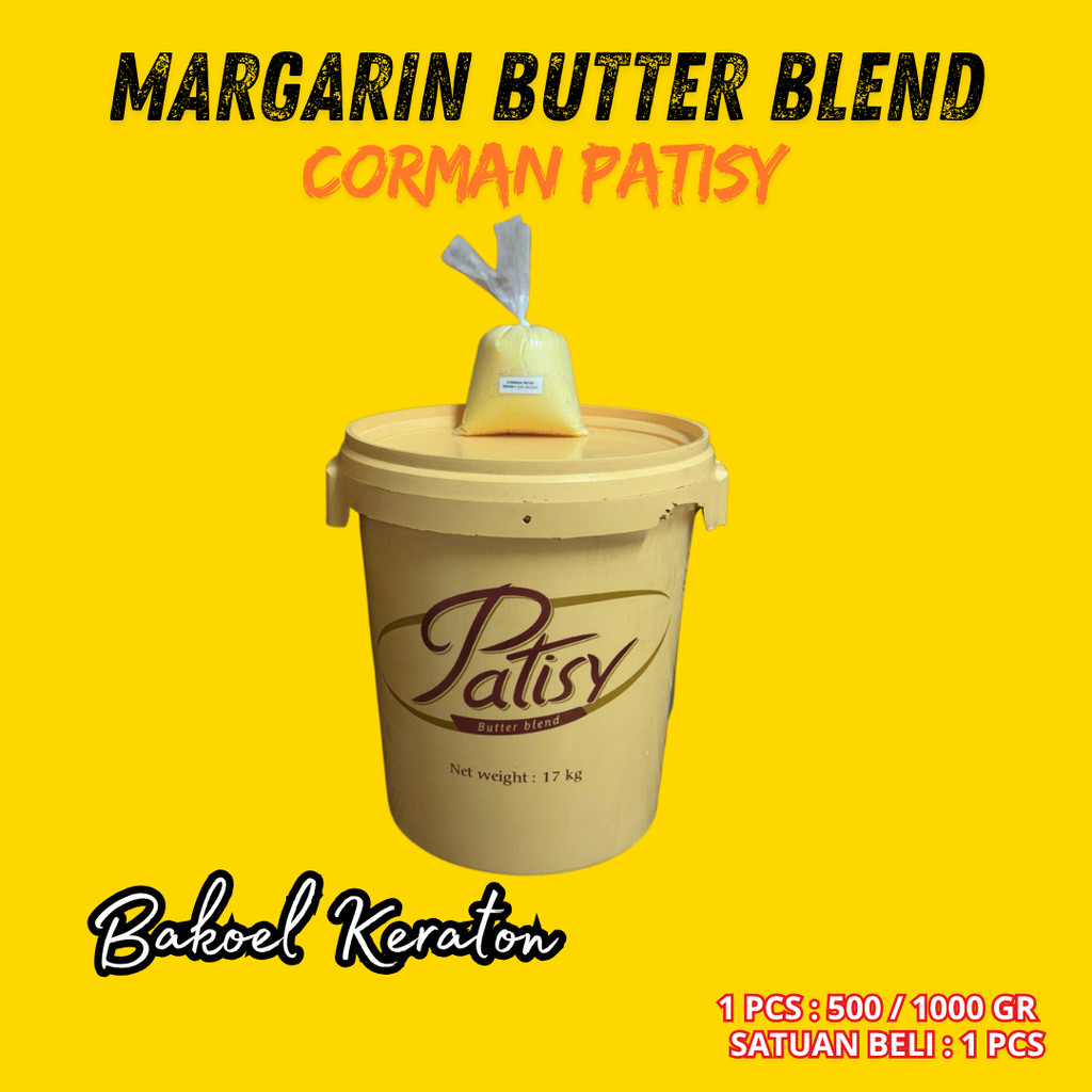 ( REPACK ) CORMAN PATISY BUTTER BUTTER PAIL 500gram 1000 gram / OLESAN ROTI KUE BAHAN BAKING
