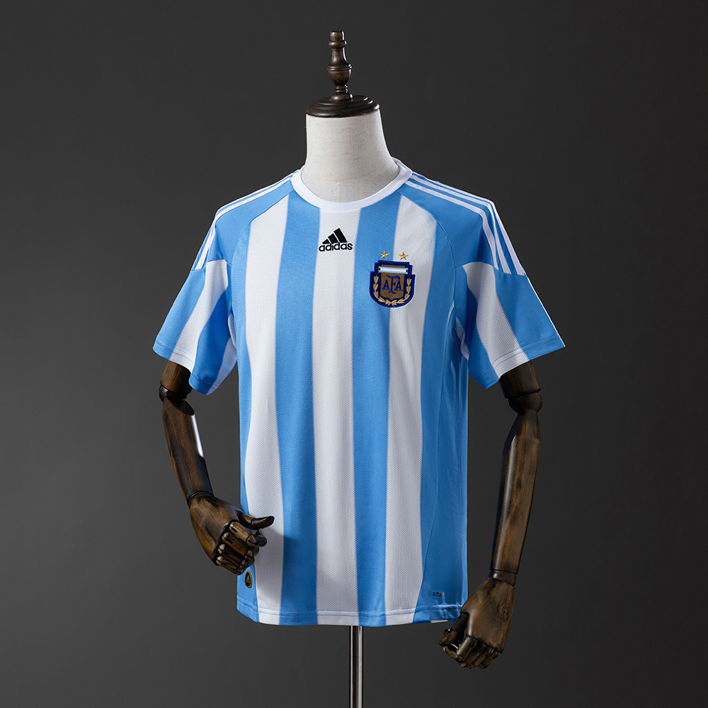 Jersey Retro 2010 Argentina home T shirt pria