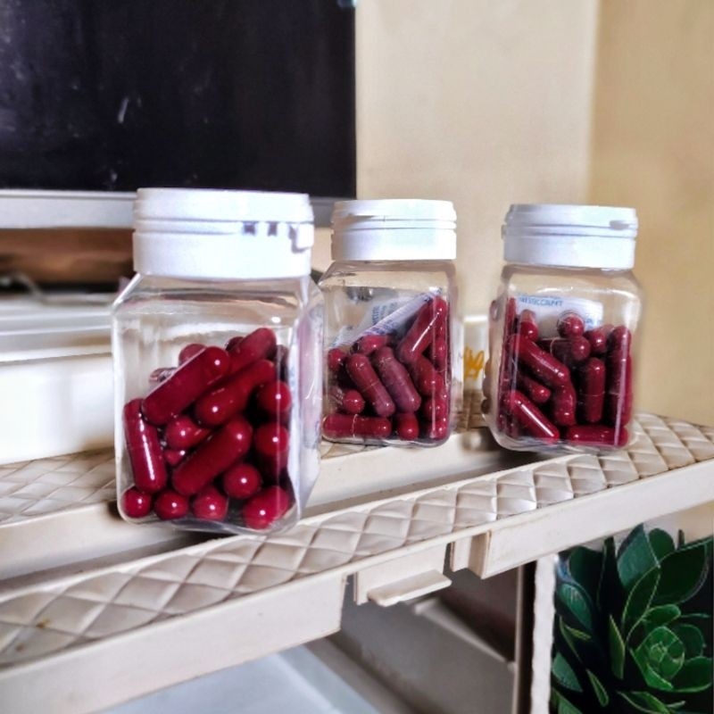 Pelangsing ampuh kapsul merah maroon 2x Strong