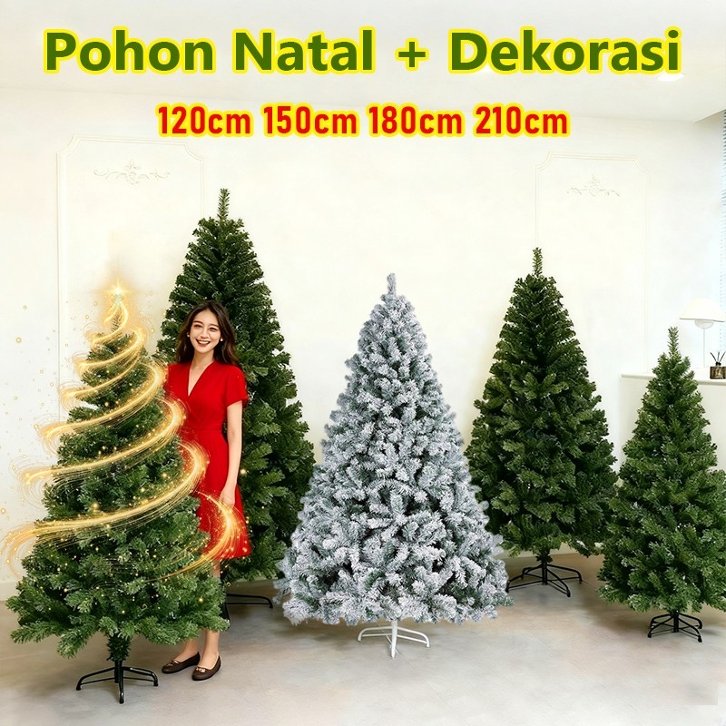 (Moduno) Pohon Natal Luxury kepadatan tinggi Pohon hiasan pohon natal komplit Christmas Tree Cemara 