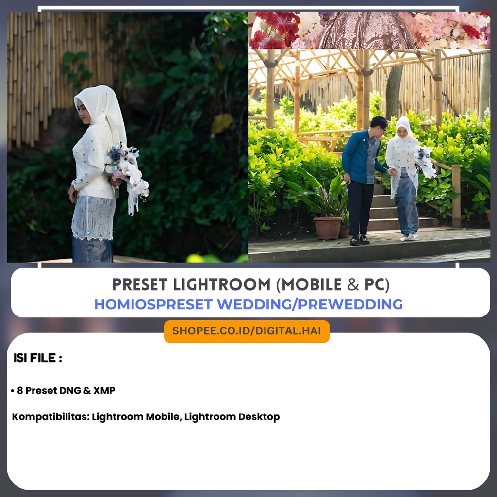 HomiosPreset Wedding/Prewedding Preset Pack