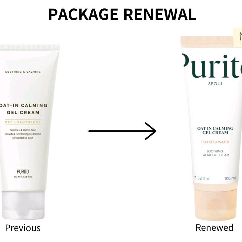 READY purito Oat In Calming Gel Cream 100ml purito