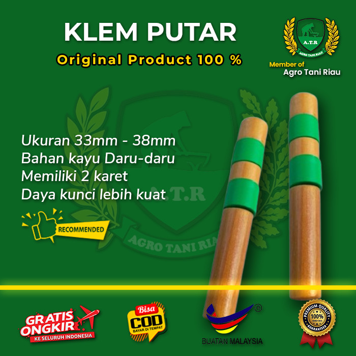 klem putar otomatis pipa egrek double karet kuncian, ukuran pipa 33-38