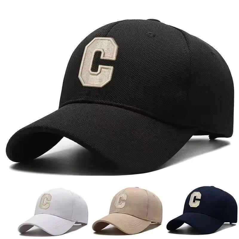 Topi Baseball Musim Panas Fashion Huruf C Dewasa Unisex Snapback Topi Olahraga Luar Ruangan Dapat Di