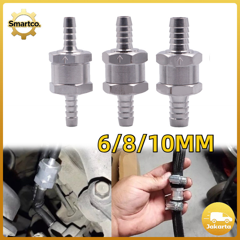 6/8/10/mm Check Valve One Way Katup Satu Arah One Way Valve Panther Satu Arah Logam Aluminum Satu Ar