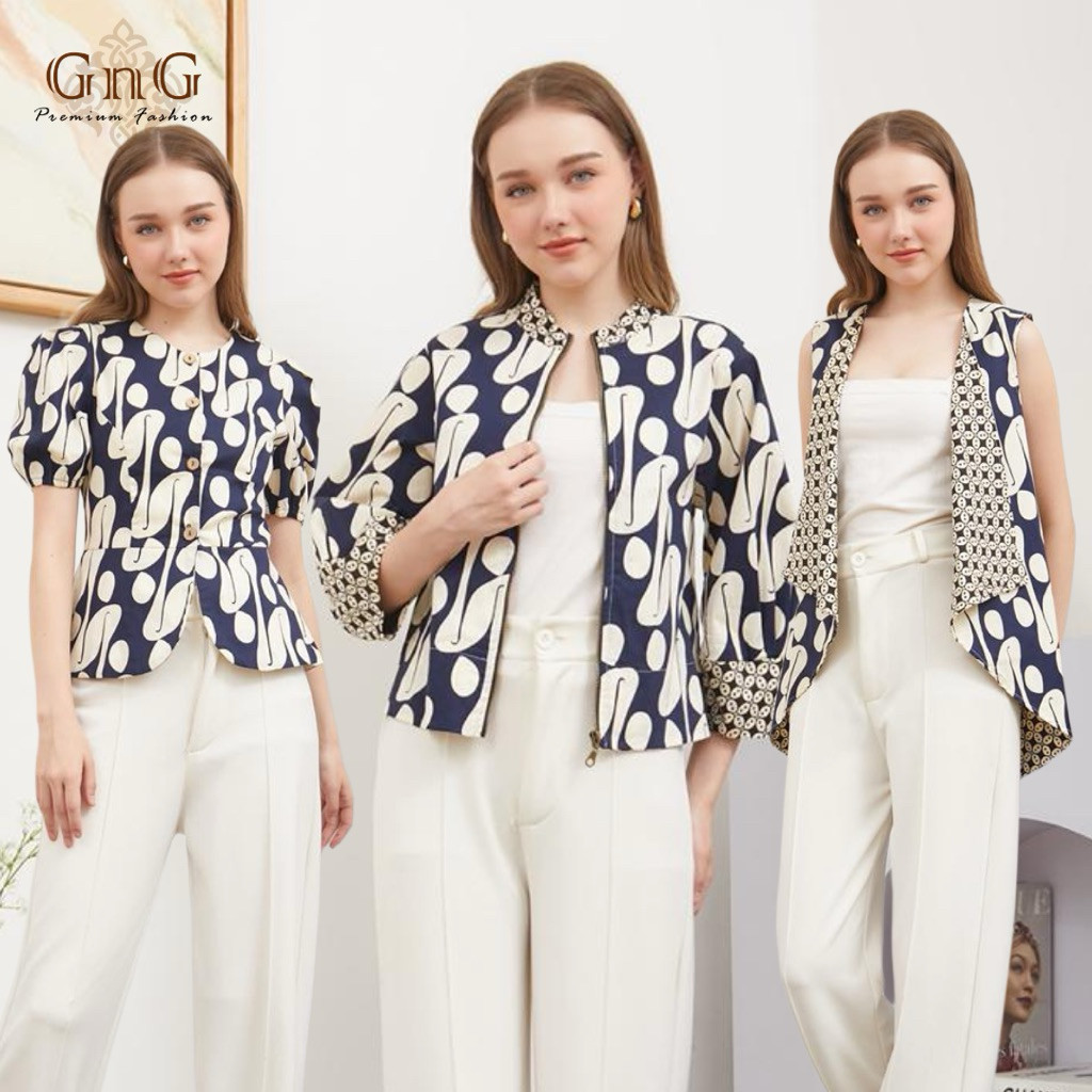 Dress Batik 258 GJ Series/ Dress Batik Panjang/ Gamis Batik/ Nuansa Batik/ Batik Etnik