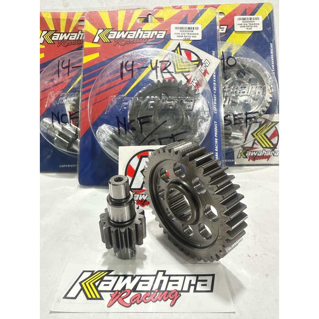 Gigi rasio mio fino nuvo mio smile mio sporty mio karbu  ratio gear kawahara RACING ukuran 14-40 14-