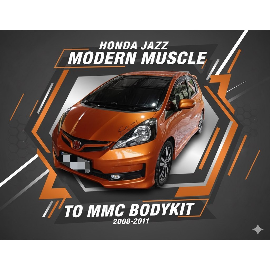 bumper /bemper jazz BEMPER JAZZ RS/S UPGRADE MMC BODYKIT JAZZ UPGRADE MMC TANPA GANTI LAMPU
